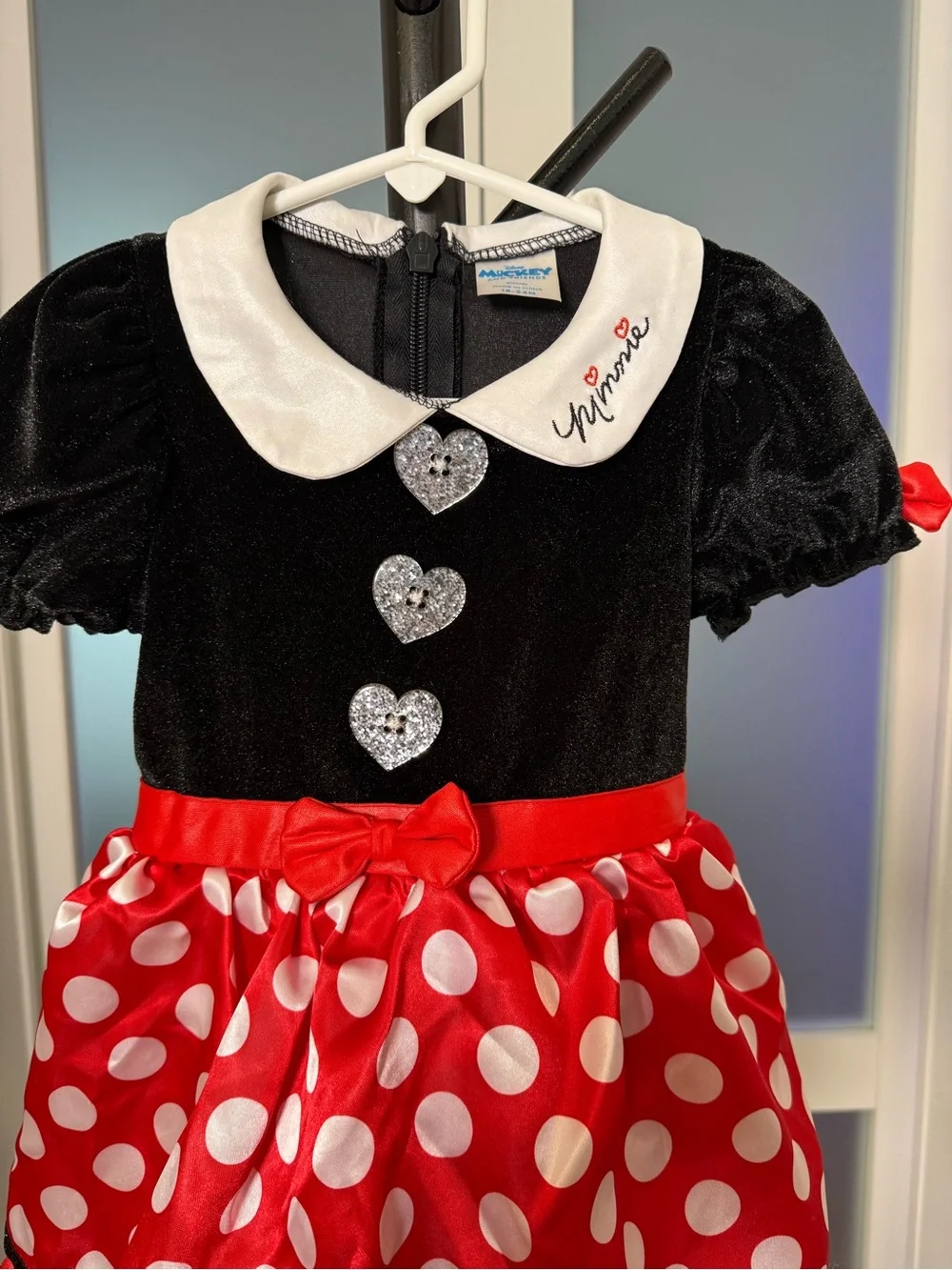 Disney Mickey and Friends Minnie Mouse Dress Costume, Size 18-24 Months.